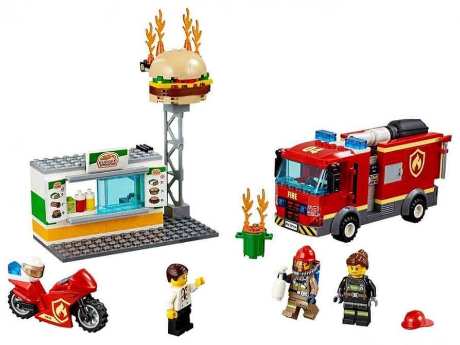 Amazon.co.jp: LEGO City Burger Bar Fire Rescue 60214
